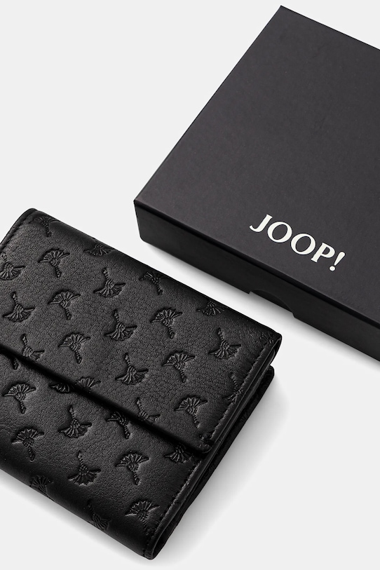 Joop! bőr pénztárca Leggero Stampa Simona fekete 4140007508