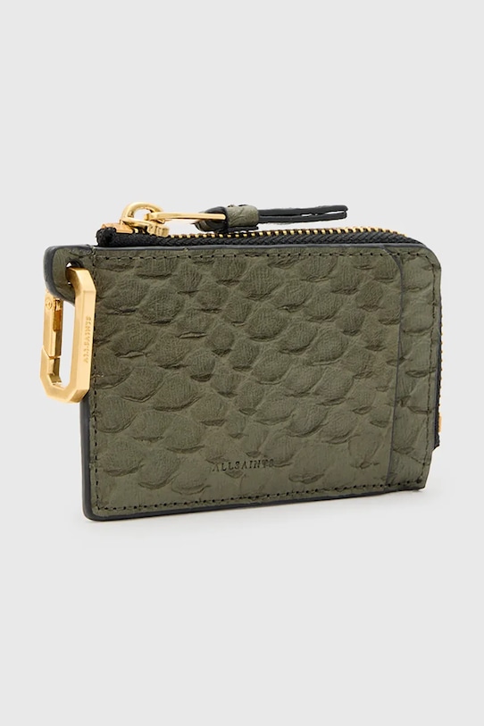 Кожаный кошелек AllSaints REMY W132XC зелёный SS25