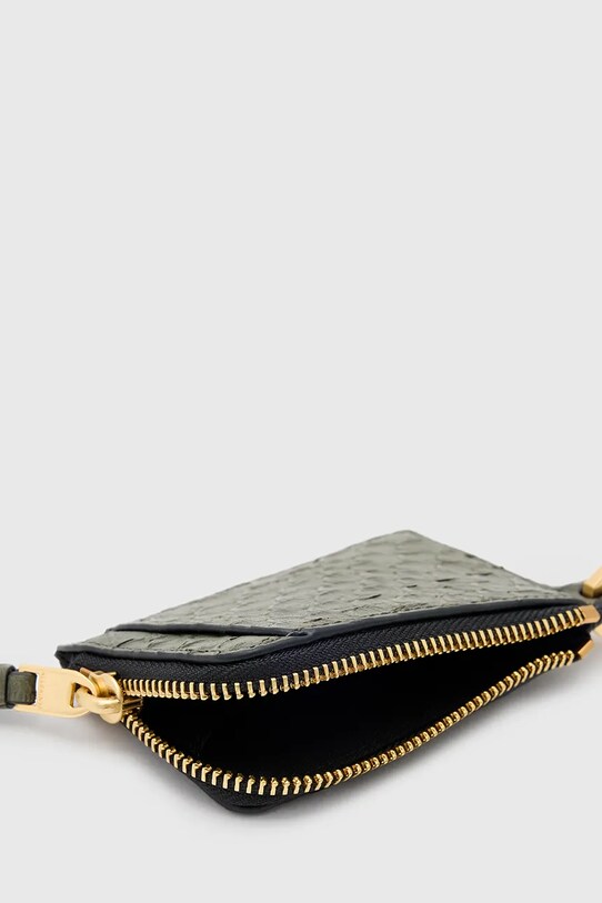 AllSaints portofel de piele REMY verde W132XC