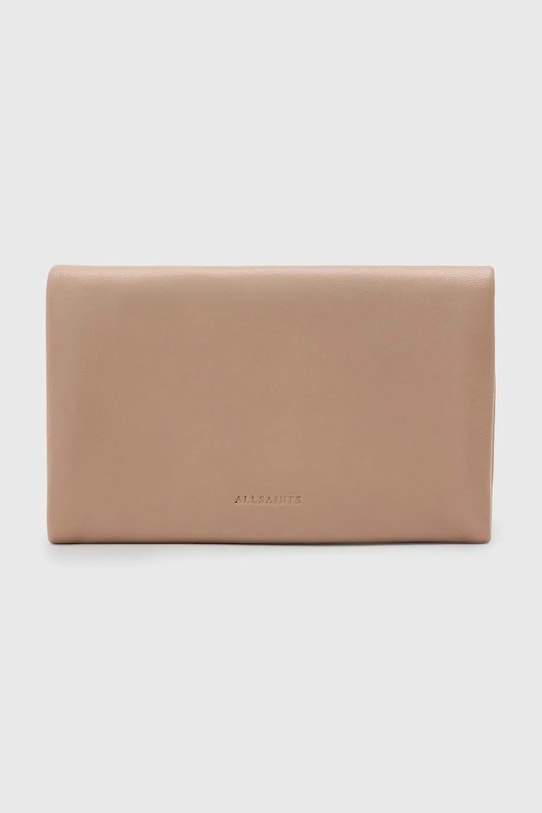 AllSaints portofel de piele HARLUNA piele bej W375XC