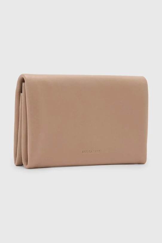 AllSaints portofel de piele HARLUNA W375XC bej SS25
