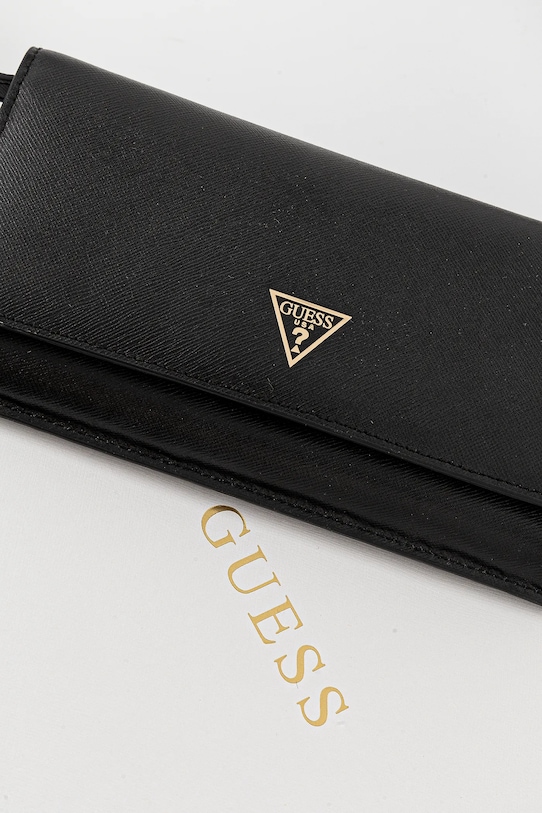 Kožené psaníčko Guess MIRIAM černá PW7513.P5226