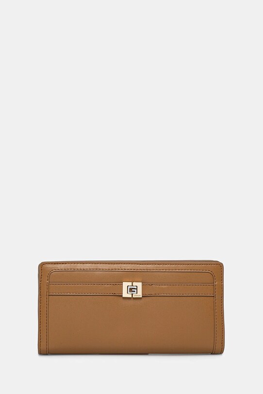 Kožená peněženka Guess přírodní kůže hnědá RW1718.P5101