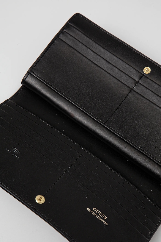 Guess portfel skórzany RW1718.P5101 czarny SS25