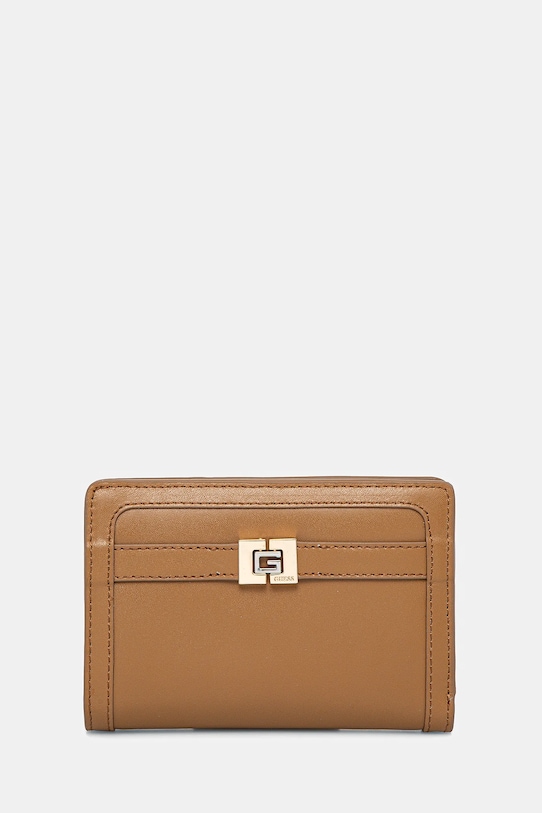 Kožená peněženka Guess přírodní kůže hnědá RW1719.P5101