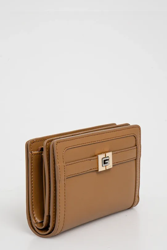 Kožená peněženka Guess RW1719.P5101 hnědá SS25