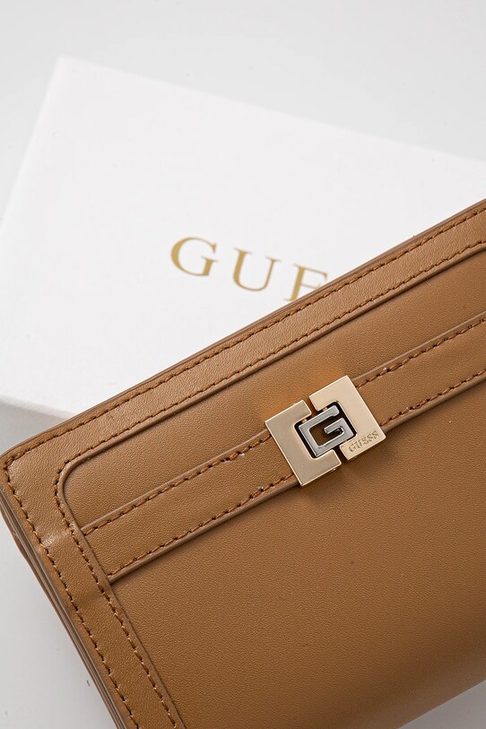 Kožená peněženka Guess hnědá RW1719.P5101