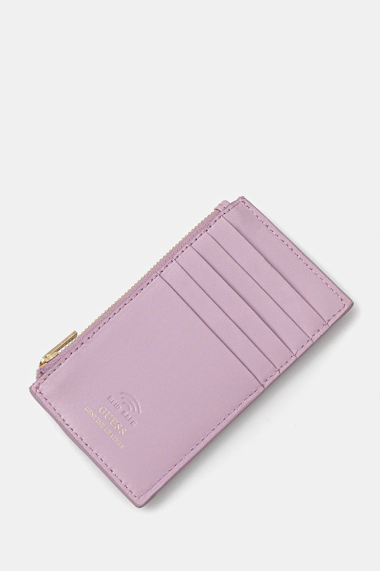 Usnjena denarnica Guess RW1720.P5101 vijolična SS25