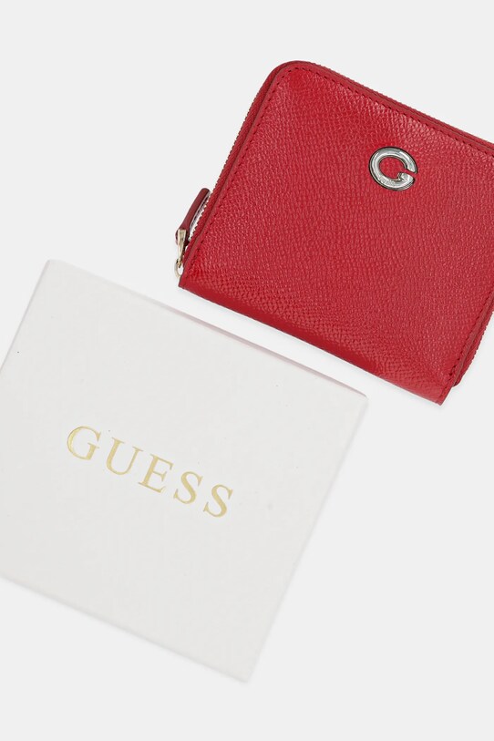 Δερμάτινο πορτοφόλι Guess RW1761.P5201 κόκκινο