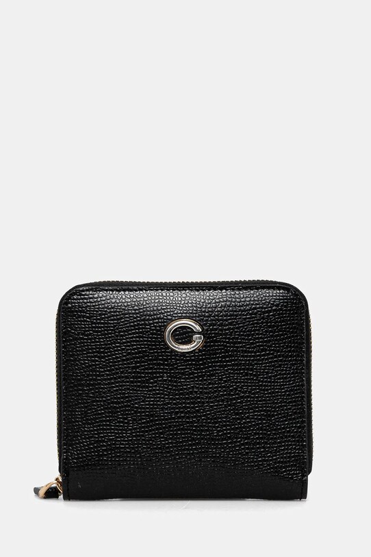 Кожаный кошелек Guess мелкий узор чёрный RW1761.P5201