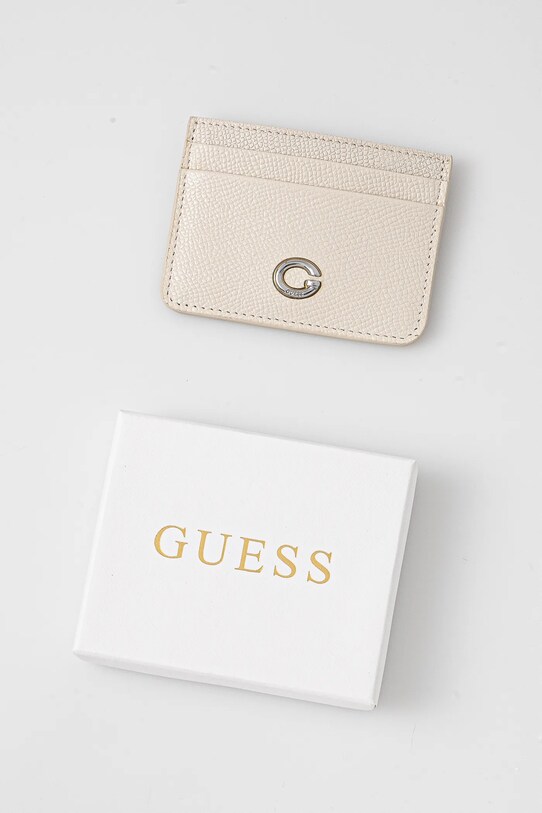 Αξεσουάρ Δερμάτινη θήκη για κάρτες Guess RW1762.P5201 μπεζ