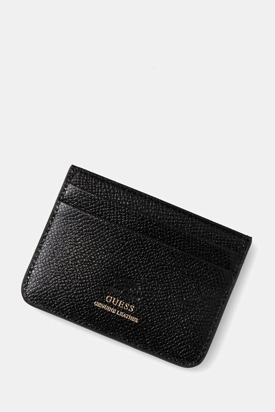 Kožené pouzdro na karty Guess RW1762.P5201 černá SS25