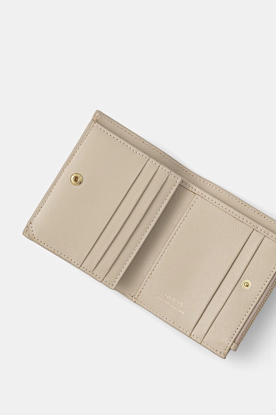 Accessori Guess portafoglio in pelle MIRIAM RW1770.P5201 beige