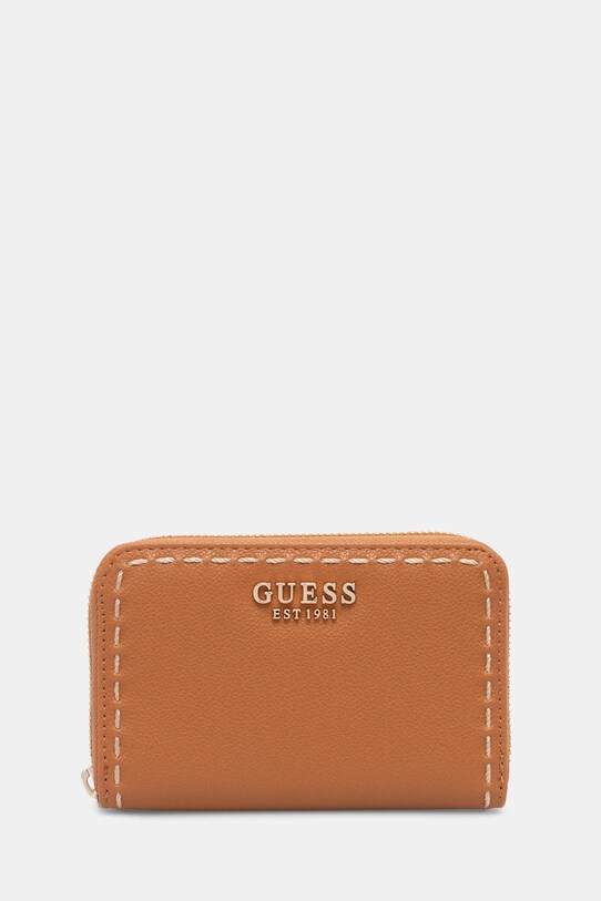 Peňaženka Guess NASTRA imitácia kože hnedá SWBG96.37140