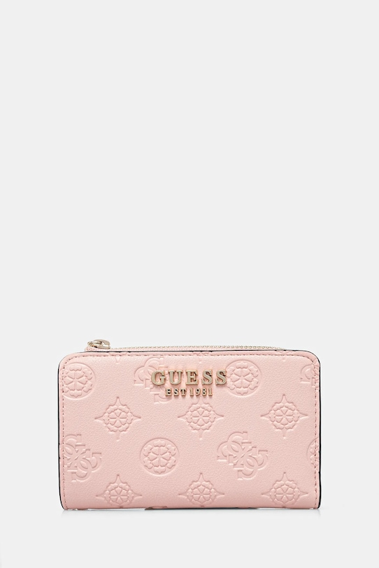 Гаманець Guess ZARELA імітація лицьової шкіри рожевий SWPD96.30156