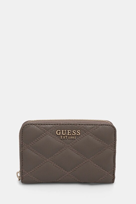 Peňaženka Guess TAMSIN jednofarebný hnedá SWQG96.32140