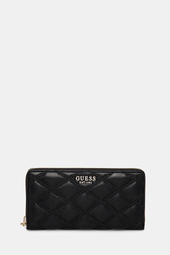 Peněženka Guess TAMSIN přírodní kůže černá SWQG96.32163