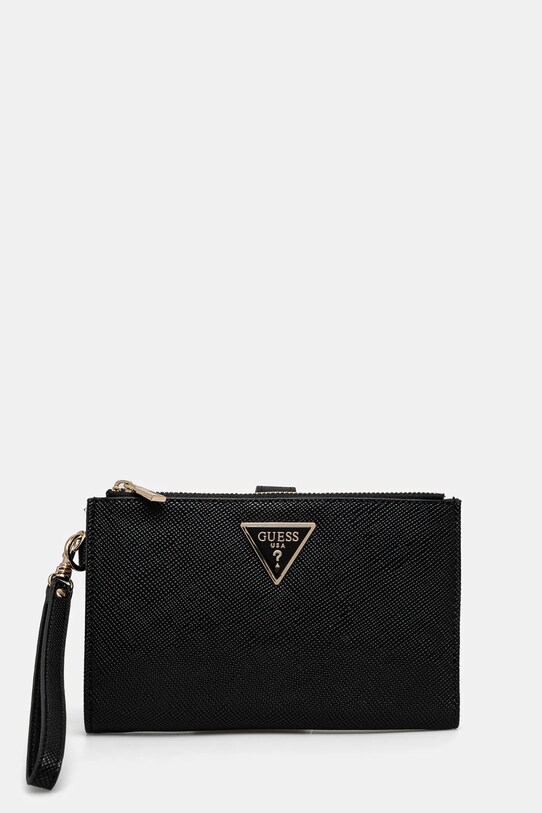 Guess pénztárca LAUREL sima fekete SWZG85.00157