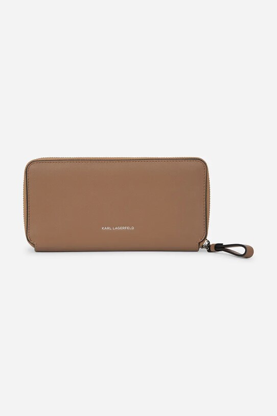 Karl Lagerfeld portofel de piele A2W32034 maro SS25