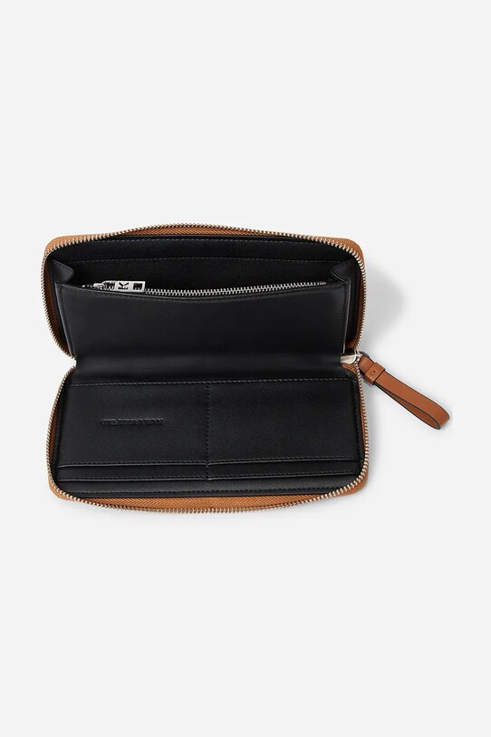 Accesorii Karl Lagerfeld portofel de piele A2W32034 maro