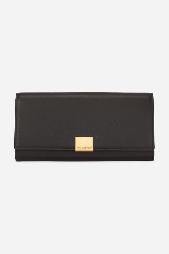 Кожаный кошелек Karl Lagerfeld кожа чёрный A2W32031