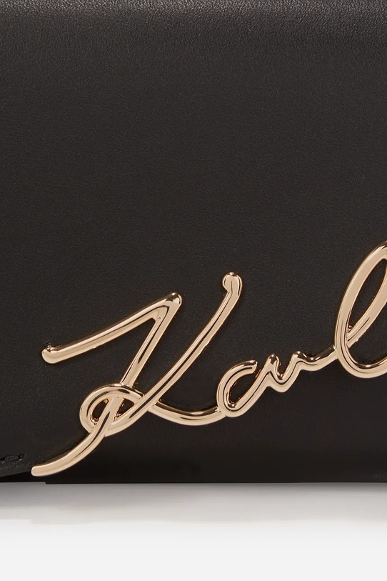 Кожаный кошелек Karl Lagerfeld чёрный A2W32033