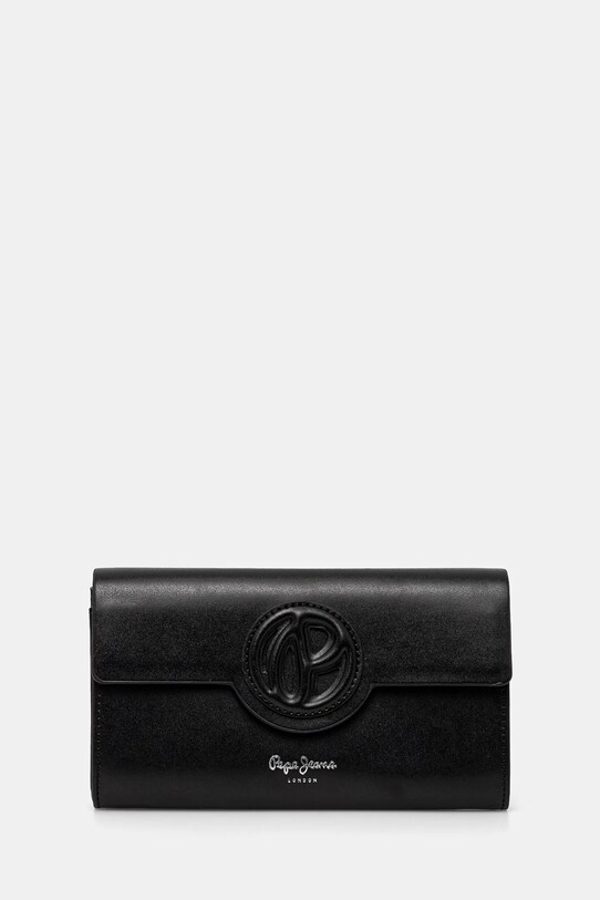 Гаманець Pepe Jeans LIMITED WALLET імітація лицьової шкіри чорний PL070273