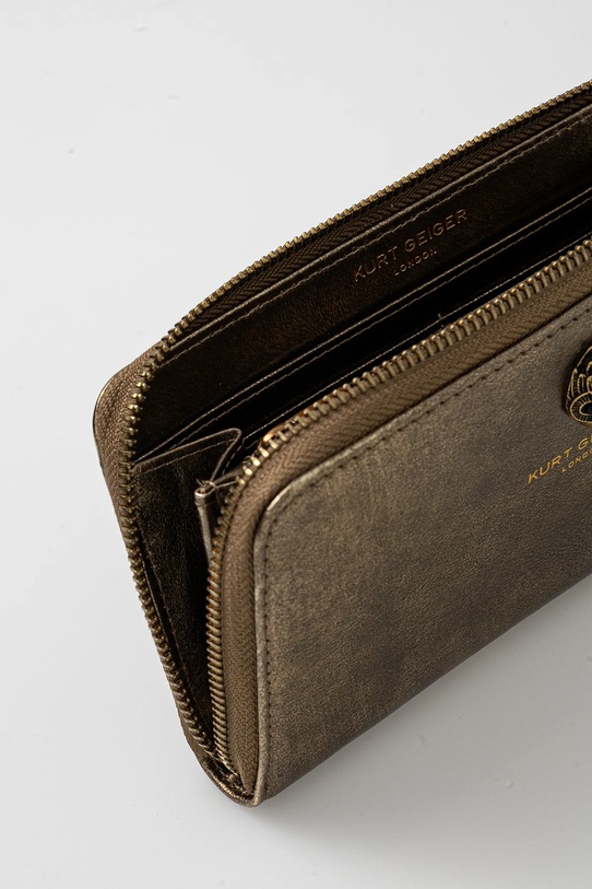 Kurt Geiger London portofel de piele 4357460109 aur SS25