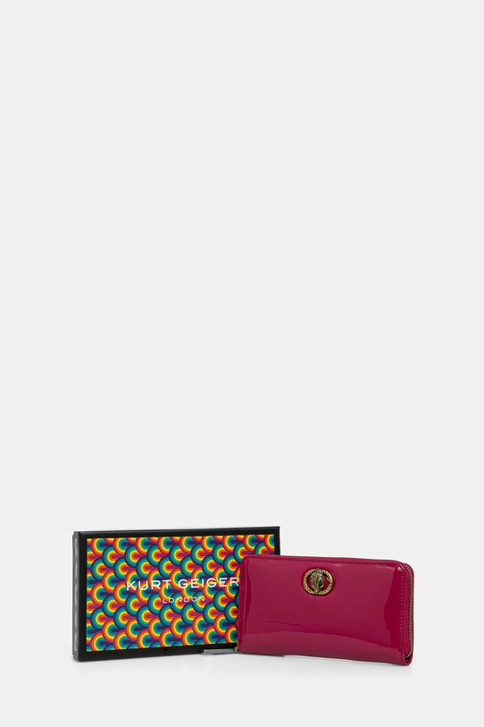 Kožená peněženka Kurt Geiger London CHELSEA růžová 3599052309