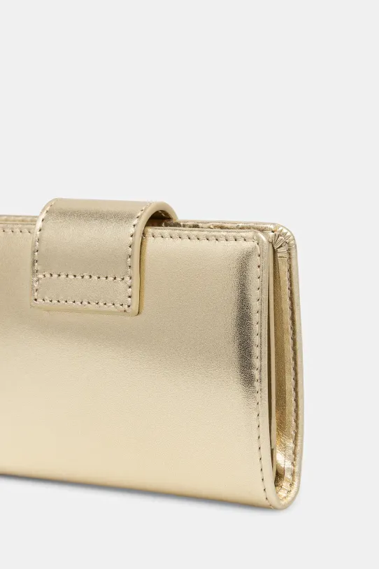 Kožni novčanik Kurt Geiger London CHELSEA 3596414109 zlatna SS25