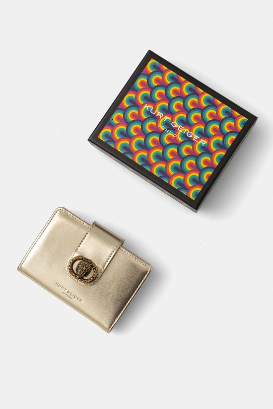 Kožni novčanik Kurt Geiger London CHELSEA 3596414109 zlatna
