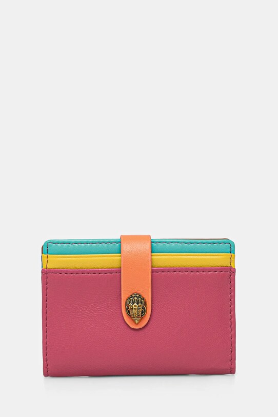 Kožené pouzdro na karty Kurt Geiger London KENSINGTON obal na karty růžová 1275099109