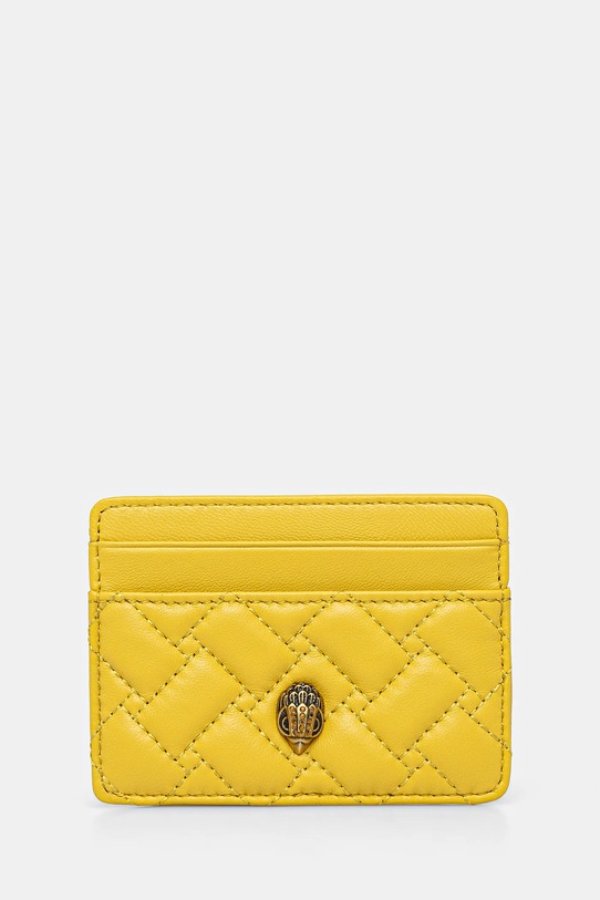 Kurt Geiger London etui na karty skórzane KENSINGTON etui na karty żółty 1274693109