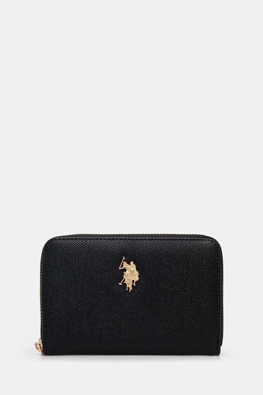 Peněženka U.S. Polo Assn. Jones imitace kůže černá WEUJE8659WVP