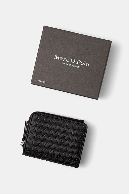 Δερμάτινο πορτοφόλι Marc O'Polo μαύρο 50219905701139