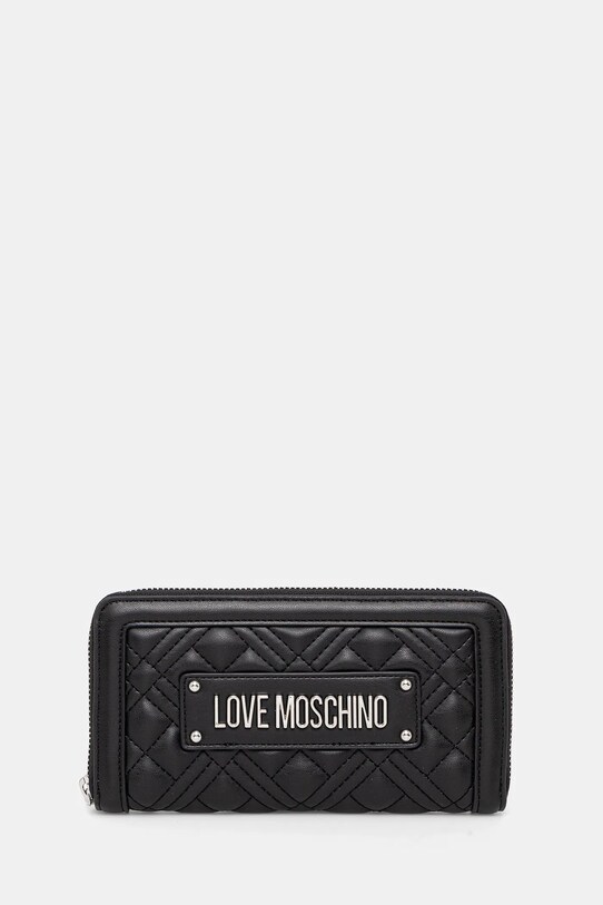 Love Moschino portfel drobny wzór czarny JC5600PP0MLA000B