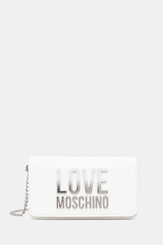 Τσάντα Love Moschino απομίμηση λείου δέρματος λευκό JC5728PP0MKD0100