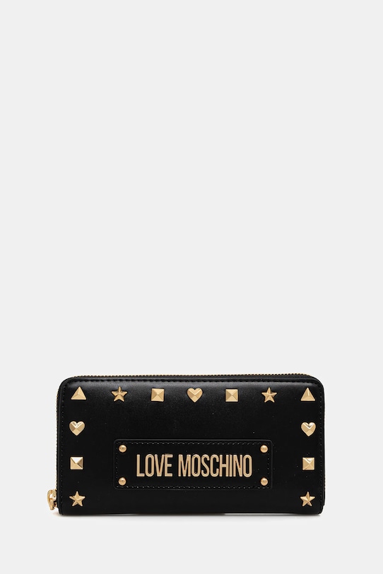 Love Moschino portfel imitacja skóry licowej czarny JC5738PP0MKH0000