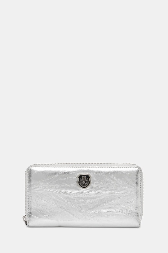 Usnjena denarnica The Kooples Drobni vzorec srebrna AFPM30001K