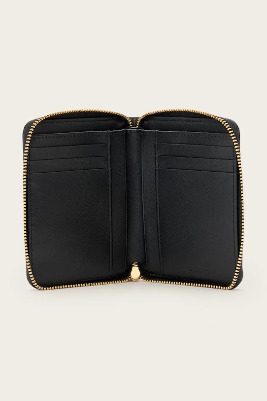 AllSaints portofel de piele LENA HEX verde W130XC