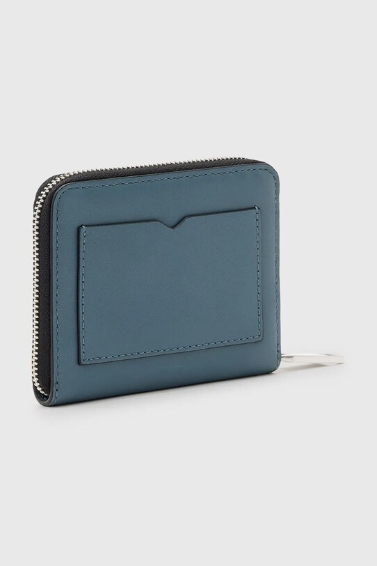Accesorii AllSaints portofel de piele LENA HEX W130XC albastru