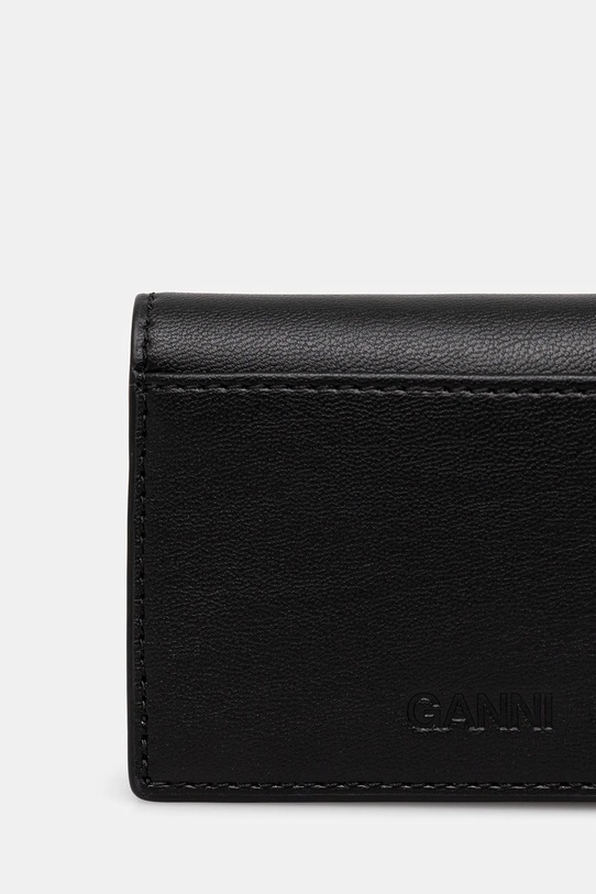 Akcesoria GANNI portfel Flap Card Holder Strass A6395 czarny