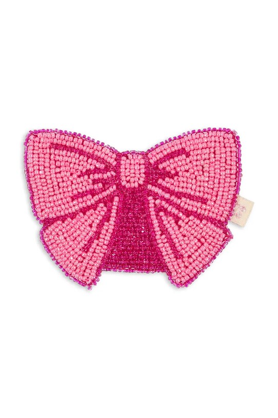 Konges Sløjd portfel dziecięcy BEADED BOW WALLET KS103212 różowy SS25