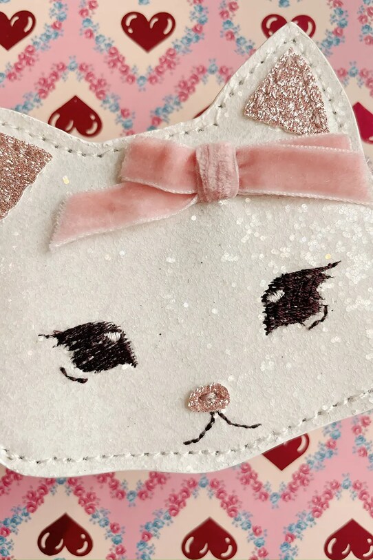 Konges Sløjd portfel dziecięcy TUT KITTY WALLET KS103232 biały