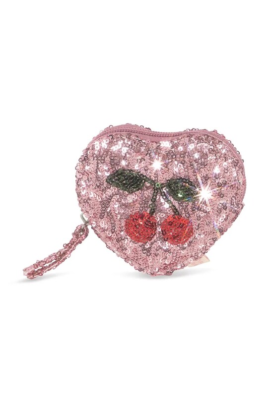 Novčanik Konges Sløjd SEQUIN HEART WALLET sintetički roza KS102392