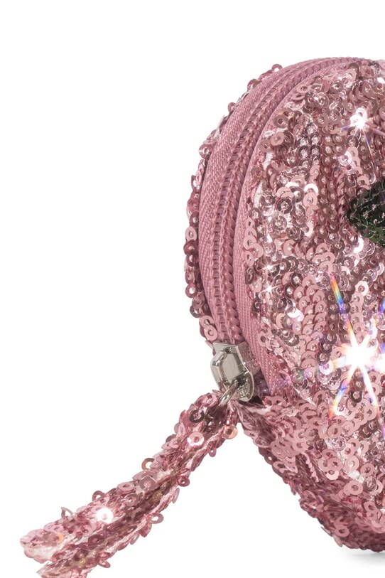 Fete Konges Sløjd portofel SEQUIN HEART WALLET KS102392 roz