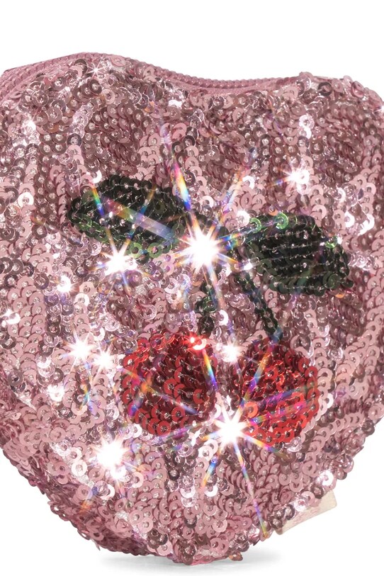 Konges Sløjd portofel SEQUIN HEART WALLET roz KS102392