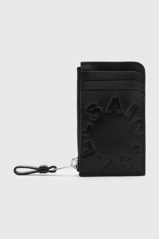 AllSaints portofel de piele TIERRA piele negru M266XB