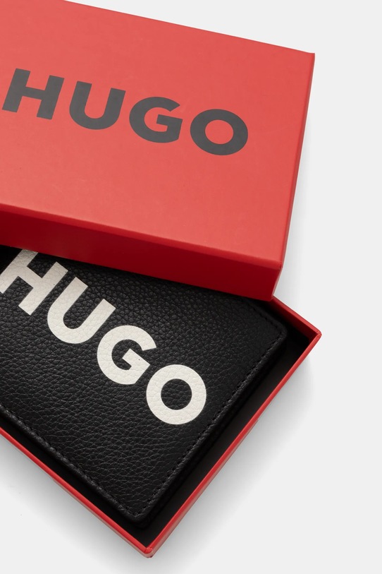 Кожаный кошелек HUGO чёрный 50536039
