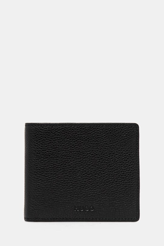 HUGO portofel de piele piele negru 50536046